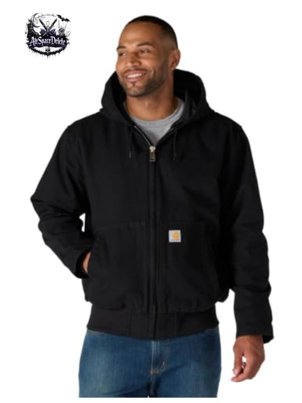 Carhartt Washed Duck Active Jac Insulated Work Jacket